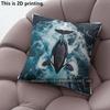 Orca Wave Ocean Throw Pillow Covers Pattern Cushion Cover Suitable for Sofa Bedroom Car Pillow Cover