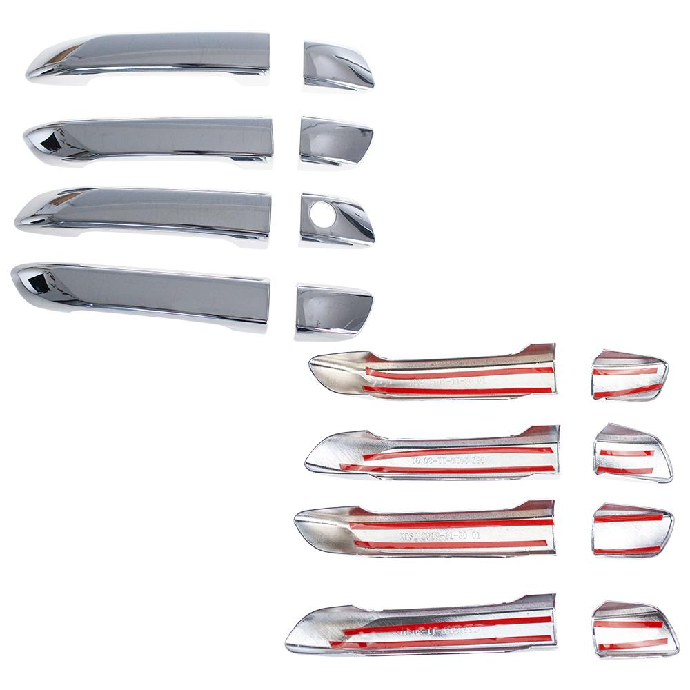 4Pcs ABS Door Handle Bowl Chrome Cover for  Isuzu