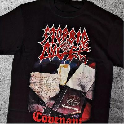 Amerikanischer Hip Hop Y2K Street Style Morbid Angel Covenant Heavy Metal Band T-Shirt Sommer Vintage Mode Herren und Damen Streetwear