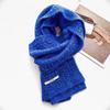 Wool knitted scarf women's high-end sense thickened warm average size neck protection scarf versatile flat machine process OO custom