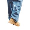 Derby Shoes Men's Spring Mickey Big Head Thick Sole Height Increase Low Top Round Head Fashion Leather Shoes-J