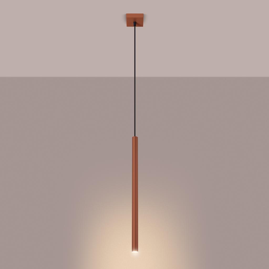 Lampa Wisząca Nox 1 G9 Ochra Czerwona Lumilo 15.279.24