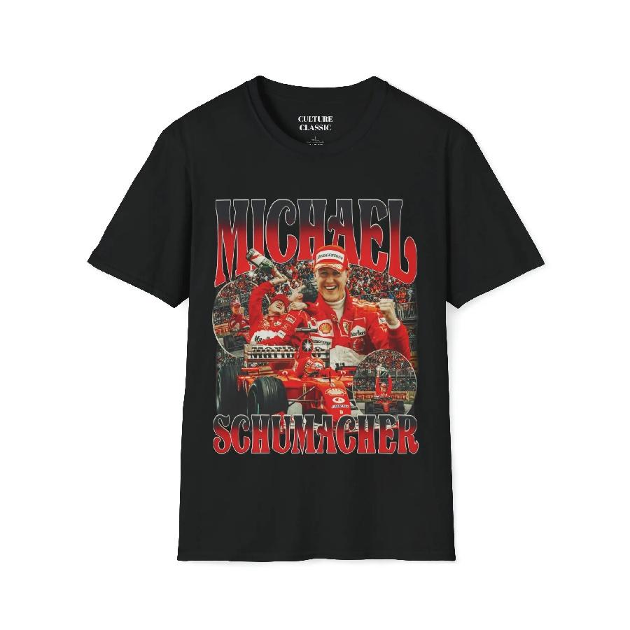 Unisex T-shirt Michael Schumacher Summer Tops Tshirts for Men New in Tops and T-shirts Cotton Men's Clothing Y2k Oversized GYM Graphic Vintage2