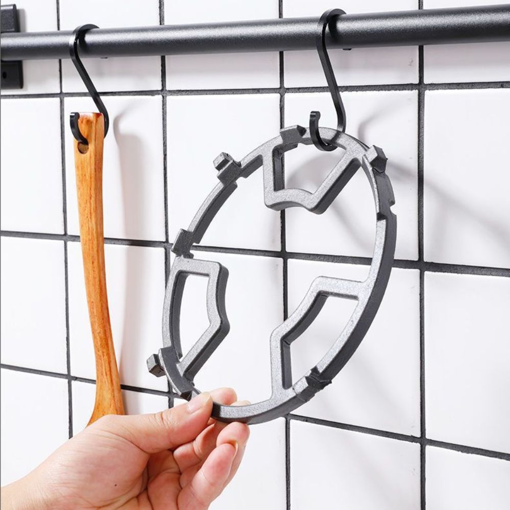 Energy Saving Gas Hob Cover Ten Serrations Cast Iron Wind Shield Universal Pot Bracket