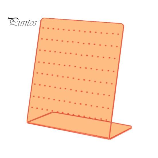 

Акриловая стойка для сережек, стильная витрина для ювелирных изделий, компактная стойка для ювелирных изделий с длительным сроком службы для магазина дома оранжевый