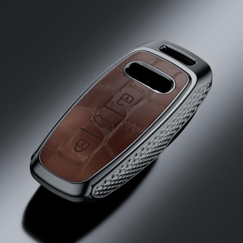 Plastic Car Key Case Remote Cover Shell Holder Keychain Fob For New A3L A6L A8L Q4 e-tron A7L Q6 S6 S7 S8 Q7 Q8 SQ7 2025