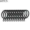 Metal Curtain Rings, Hanging Hooks for Curtains, Rods, Pole Voile, Heavy Duty Rings, 6Pcs, 96Pcs