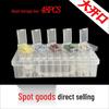 Glass Seed Bead Organizer: 64-Compartment Transparent DIY Jewelry Storage Box