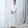 Thickened Flannel Robe: Warm Coral Fleece Bathrobe for Couples - Men's & Women's Plus Size Zipper Nightgown