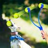 Pet Tennis Ball Launcher Set Outdoor Dog Interactive Training Toy Fetch Play Durable Ergonomic Handle Interactive Ball Picker