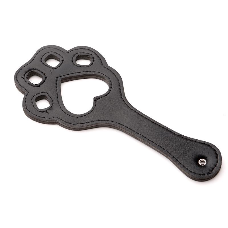 Bdsm Sex Game Cat Claw Shape Hollow Leather Whip Erotic Sexy Clap Spanking Paddle Adult Flirt Sex Toys For Women Fetish