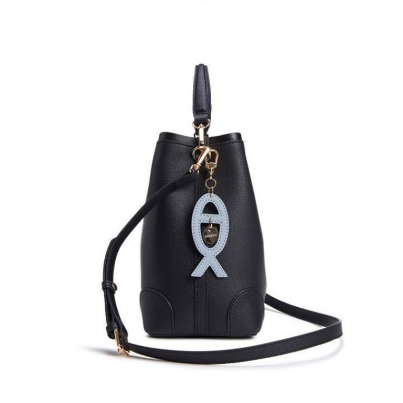 Sonovi Esquire Sonoby Designer Edition Leather Bucket Bag Black