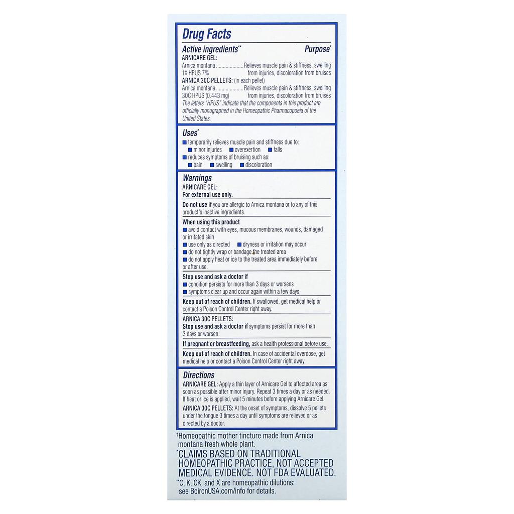 Boiron, Arnica Gel and Oral Pellets Value Pack, 2 Count
