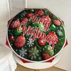 1pc Christmas ornaments background Umbrella with Plastic Handle,Suitable for All Seasons Home Travel Outdoor UmbrellaDD249