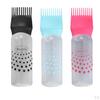 Plastic Hair Dye Applicator Salon Coloring Bottle Comb Dispenser Brush 120ml - Blue,