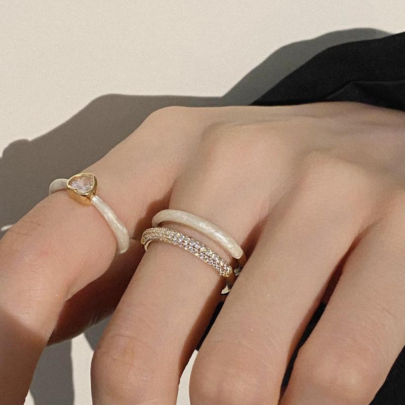 Summer Fashion 2023 Heart Ring For Women With Adjustable Copper Band And Stylish Design