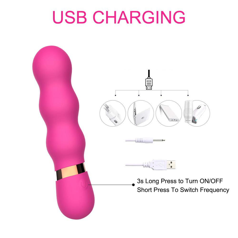 Masážní přístroj G-bodu Sexuální hračky pro ženy Stimulátor klitorisu Sexshop Kuličkový vibrátor AV tyč Dildo vibrátor