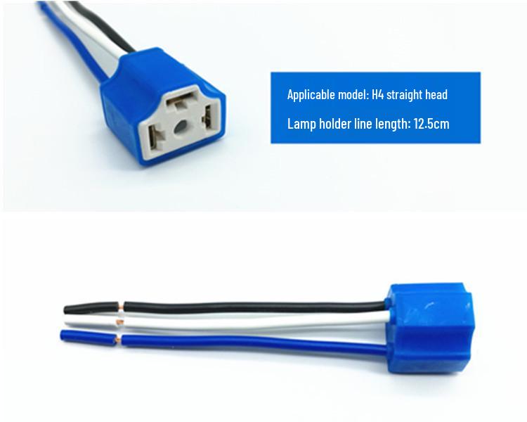 H1 H3 H4 H7 H8 H11 High Temp Resistant Ceramic Headlight Socket