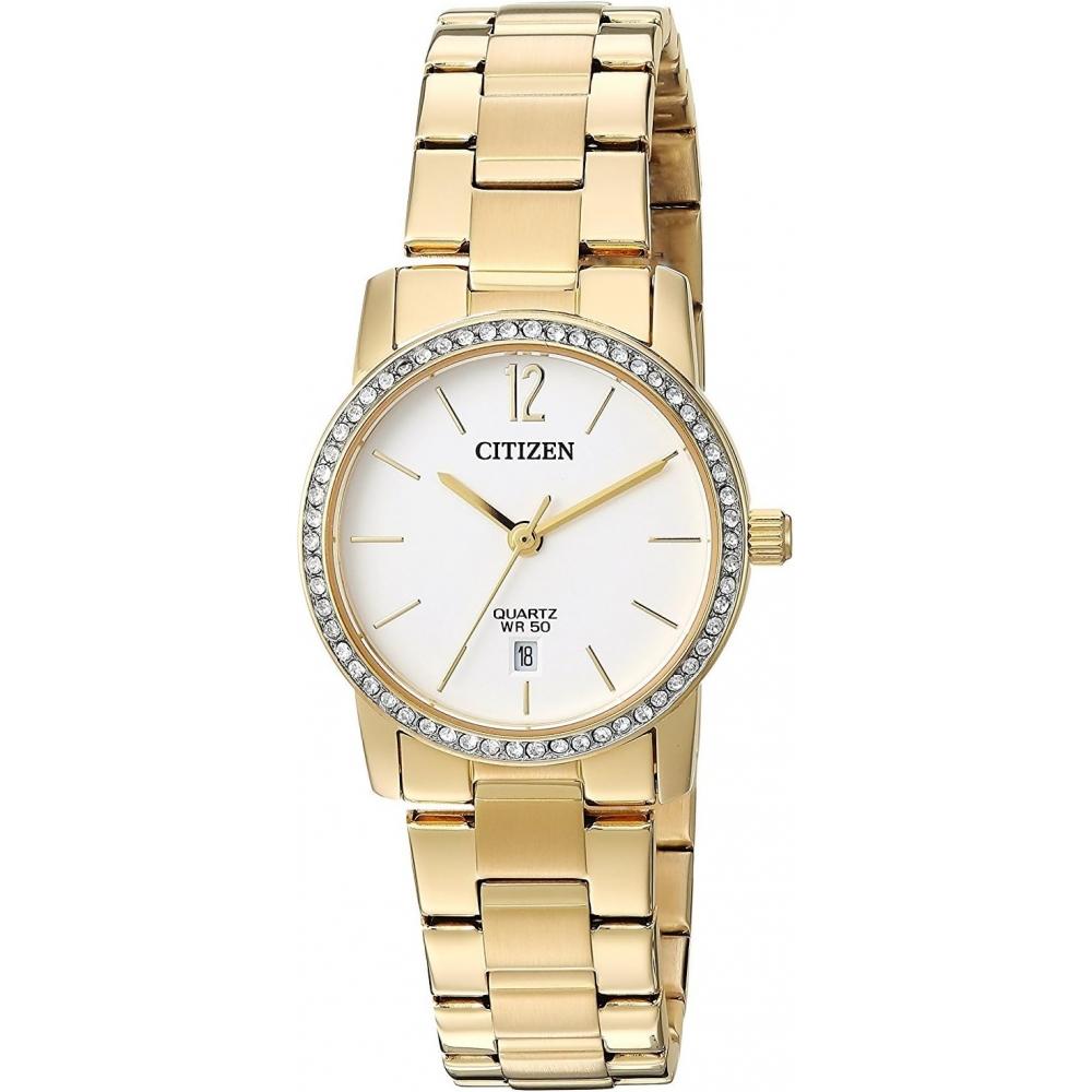 

[Гражданин] Часы Citizen Женские кварцевые повседневные часы из нержавеющей стали Цвет золотого тона Японский кварц EU6032 85A Женские [Параллельно импортированный продукт]