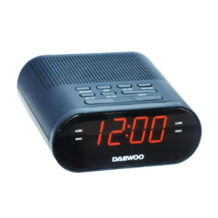 Radio-réveil - DAEWOO - DW1218 - AM/FM - Couleur Bleu - Horloge Intégrée