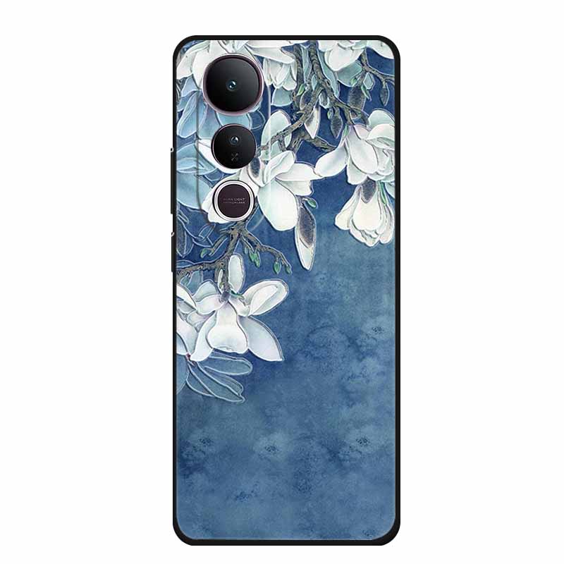 3D Emboss Case For Vivo V50 Lite 4G Phone Case V 50 lite Coque Flowers Silicone Soft Back Cover Funda For Vivo V50 Lite 5G Case