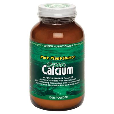 MicrOrganics Green Nutritionals Pure Plant-Source Green Calcium 100g Powder