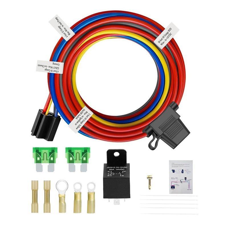 Electric Fuel Pump Relay Kit 12V Relay Switch Kit