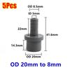 5Pcs Soft PVC Pagoda Connector 20/25/32mm to 8-25mm Pipe Joint Fittings  for Aquarium Fish Tank