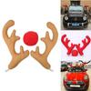 Festive Christmas Car Roof Decoration With Unique Deer Antlers Pvc And Cloth Material