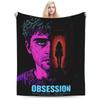 Movie Obsession I Love You Flannel Blanket Winter Soft Durable Bedding Throws for Kids Adult Living Room Bedspread Sofa Bed