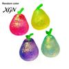 Relaxation Stress Reliever Shapeable Glitter Pear Squeeze Toy Relief Transparent Ball Slow Rising Decompression Fruit Sensory