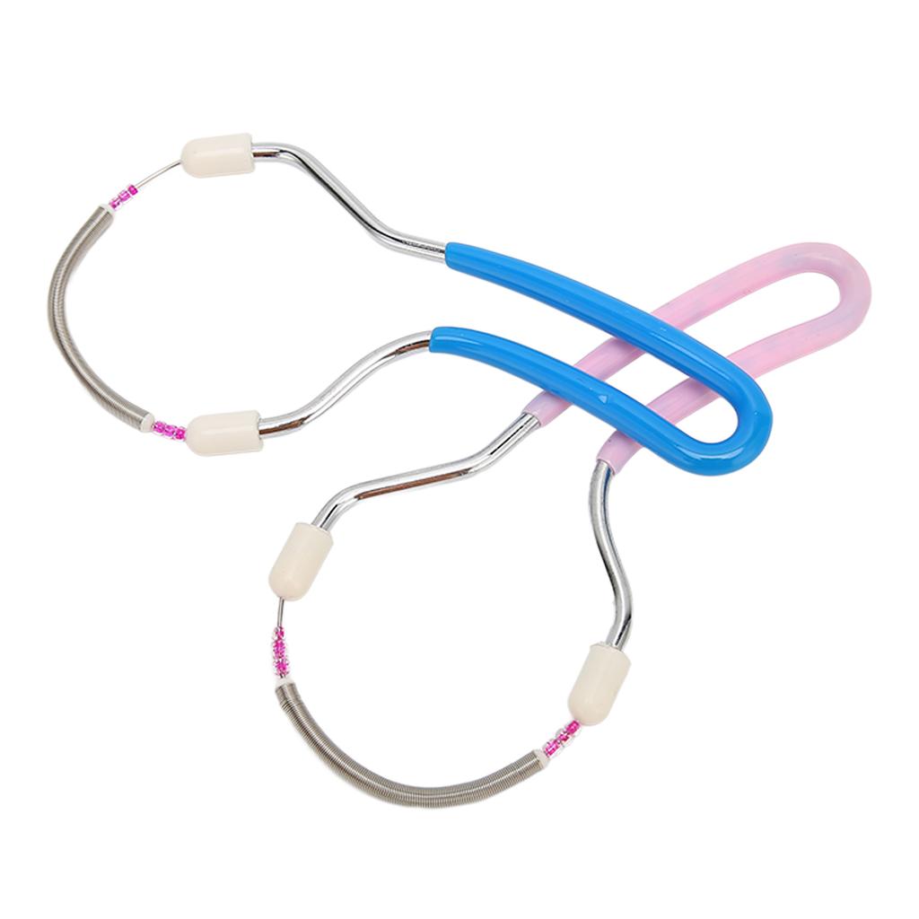 2 stücke Frühling Gesichts Haar Entferner Frauen Tragbare Threading Gesicht Epilierer für Oberlippe Kinn Wangen