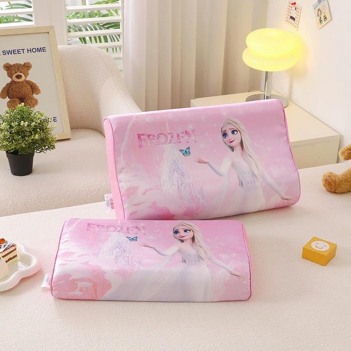 

New Cartoon Ice Silk Children s Latex Pillow Summer Student Infant Home Latex Pillow Natural Neck Pillow 30 * 50