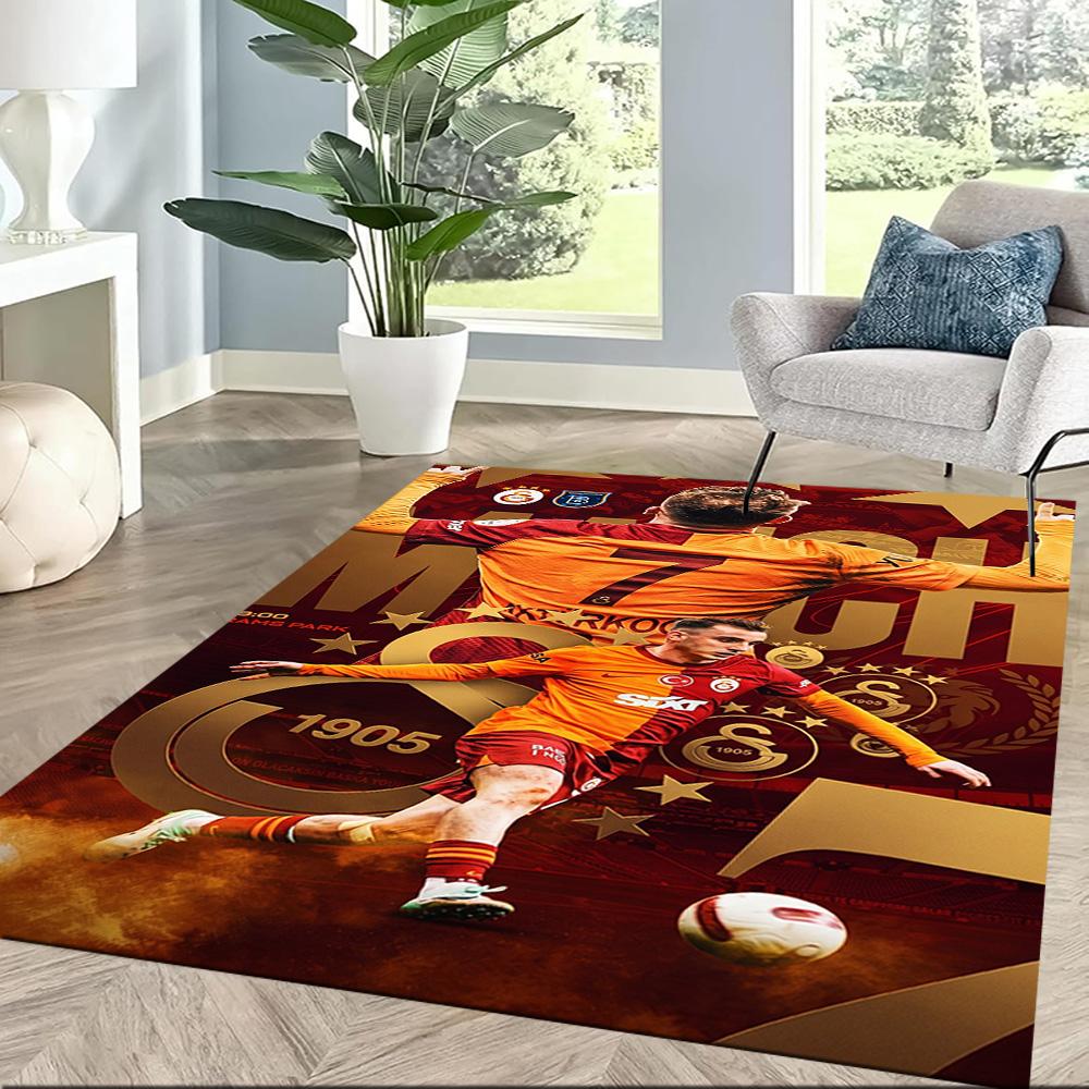 Galatasaray 28 Floor Rug Office Rug Suitable for Study Room Outdoor Entryway Bedrooms Antislip Carpet Office Home Decor Perfect Gift for Women/Men