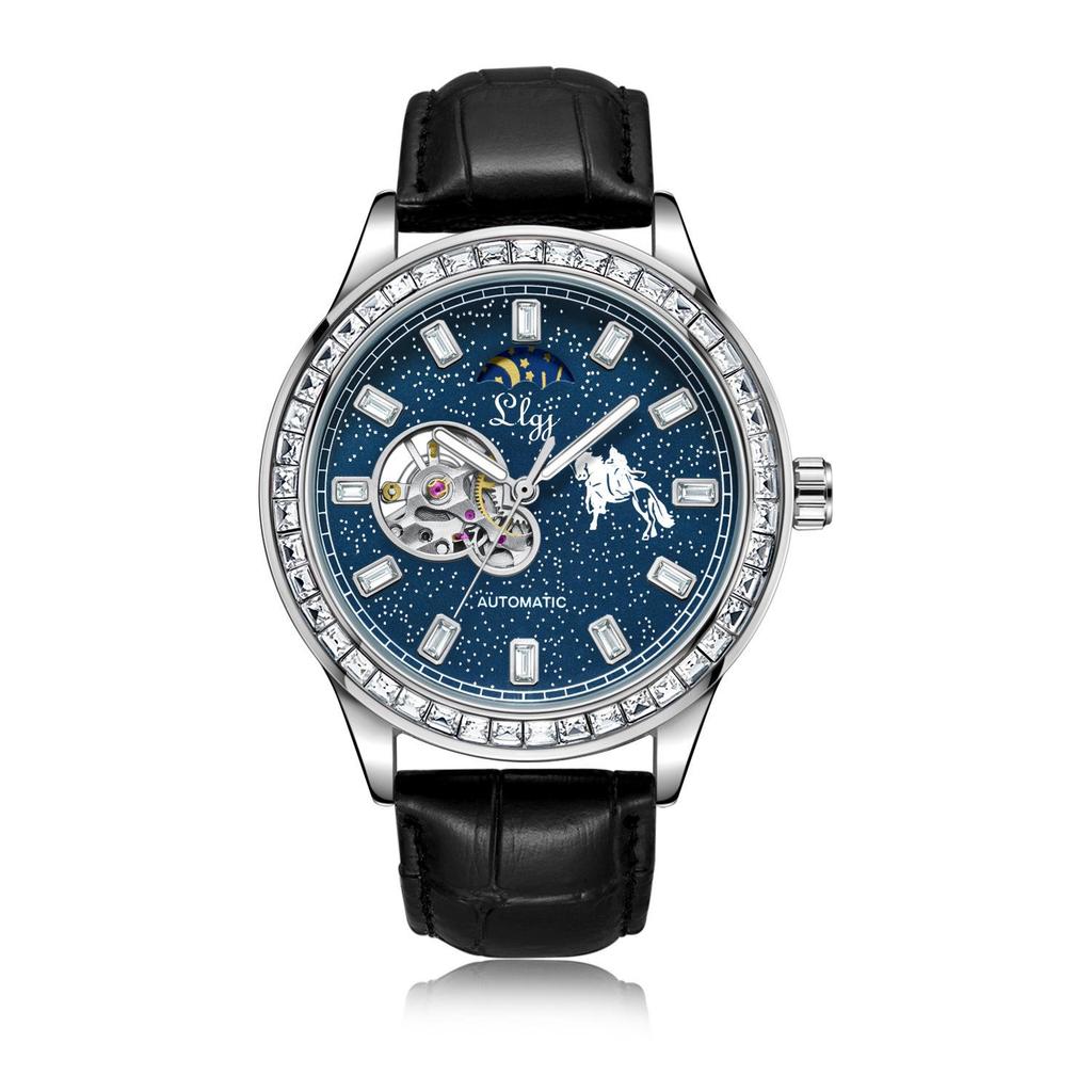 Duke of Lorraine 1976 Men's Luminous Skeleton Mechanical Watch