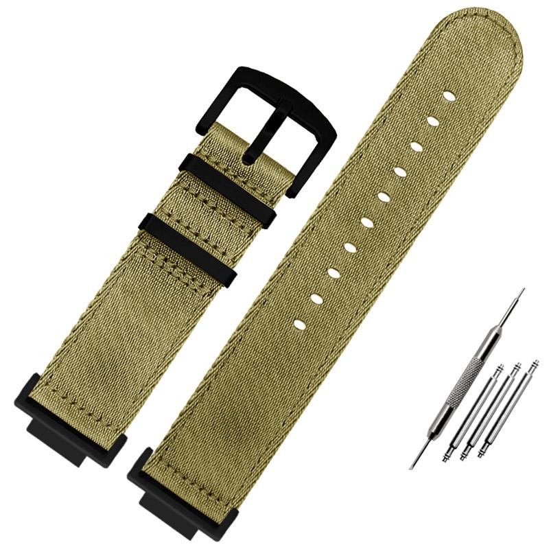 Cinturino in nylon 22mm Adattatore in acciaio inossidabile 16mm per Casio G-Shock GA-110/100/120 GD-100 DW-5600 5610 Connettore cinturino