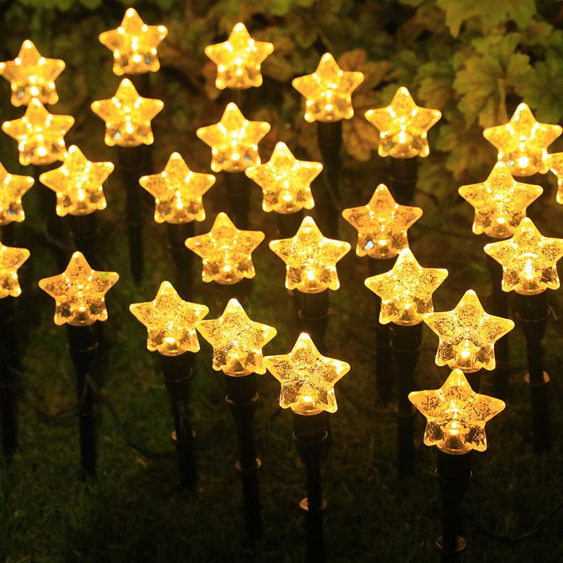 20/30LED Outdoor Solar Bubbles Lawn Lamp String Set Landscape Decoration IP65 Waterproof Leds Solar-Powered Stake Lights for Garden Yard