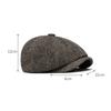 Men's Newsboy Cap British Vintage Beret Forward Cap
