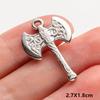 5pcs No Fade Tools Axe Wrench Sword Daily Supplies Charm Pendant For DIY Jewelry Making Accessories Keychain Earring Connectors