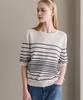 LUSIDA Roy Shoulder Button Stripe Knit_2 Colors