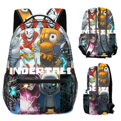 Trendy Hip Hop Kpop Youthful School Bags Unisex Undertale Travel Bags 3D Print Oxford Waterproof Notebook Shoulder Backpacks