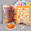 Reusable New Sticker Book For Kids - Cartoon Animal Vehicle Themed Busy Toy Gift For Boys  Girls Educational Fun