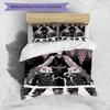 3pcs Demon Slayer Characters Pattern Bedding Set Duvet Cover Set Includes Duvet Cover &pillowcases, Perfect All Season Bedroom Decoration & Gift