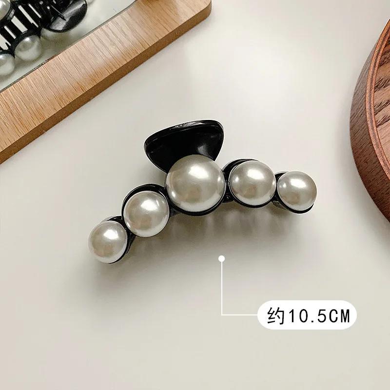 Kshmir New style exaggerated large beads acrylic hair clip large make-up hair styling hairpin female hair pearl hair accessories
