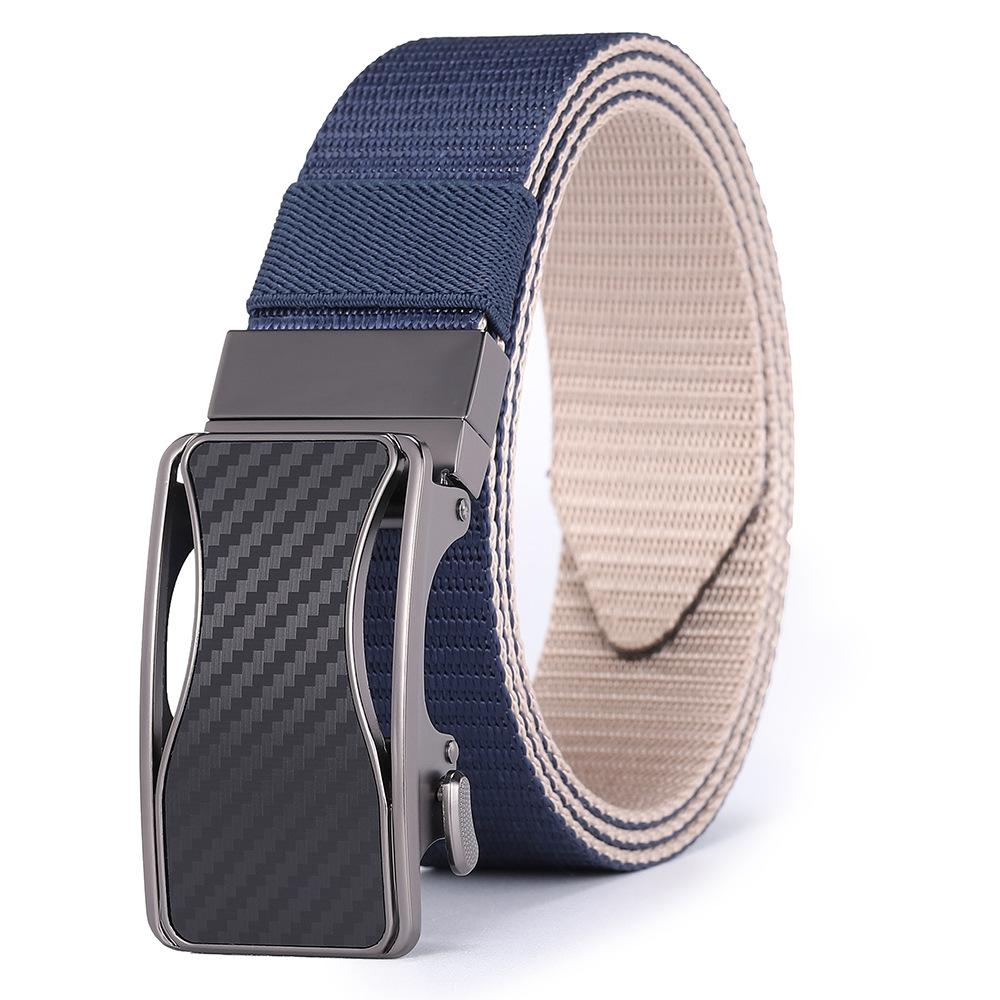 Rotatable Buckle Nylon Woven Men’s Designer Belts Casual Versatile Belt Alloy Buckle Canvas Tactical Belt Men Waist Belt Luxury