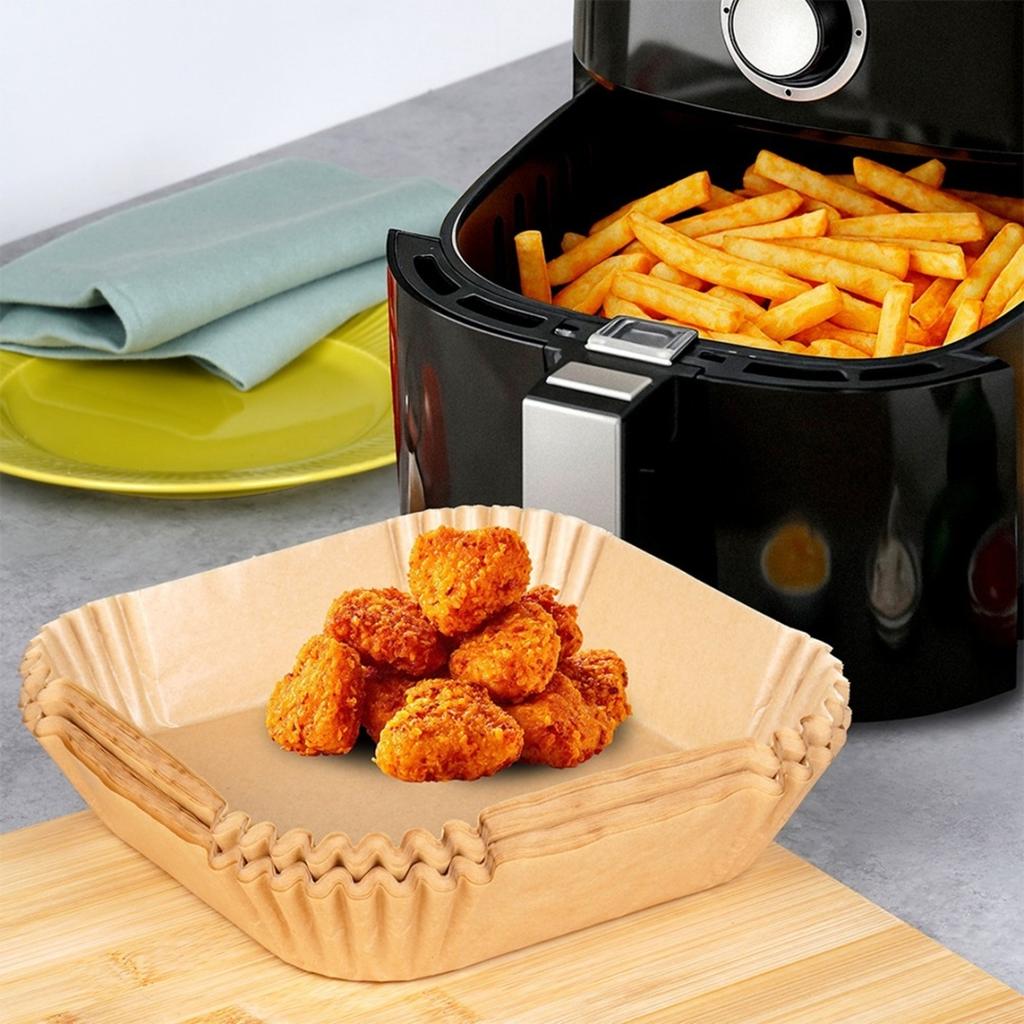 SQUARE AIR FRYER PAPER LINERS 19 x 19cm 100pcs 279045