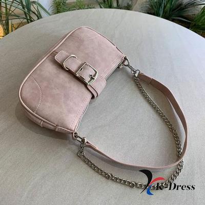 Baby Pink High Teen Chain Shoulder Bag