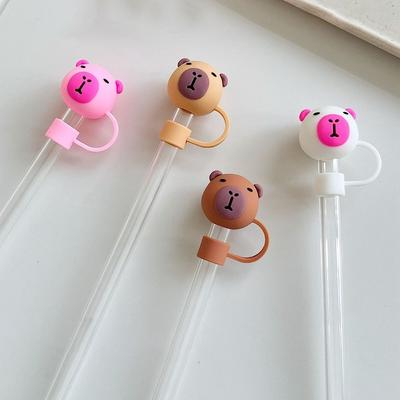 Cup Accessories Silicone Straw Plug Splash Proof Dust-proof Straw Tips Cover Reusable Drinkware Drinking Dust Cap Water Glass