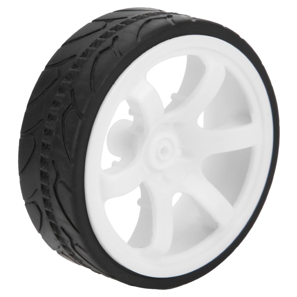 1Celsius10 Racing RC Car Wheel Plastic Wheel Hub with Grooved Rubber RC Car Spare Accessory