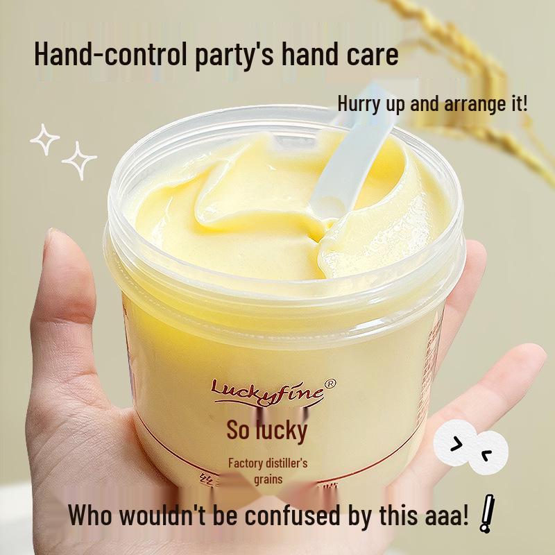 Luckyfine Aufhellende & Feuchtigkeitsspendende Peeling-Handcreme - Nährende Anti-Riss-Pflege.